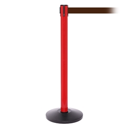 SafetyPro 250, Red, Barrier with 11' Brown Belt