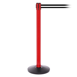 SafetyPro 250, Red, Barrier with 11' Black/White Stripe Belt
