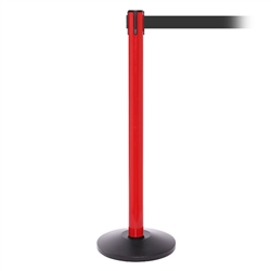 SafetyPro 250, Red, Barrier with 11' Dark Gray Belt