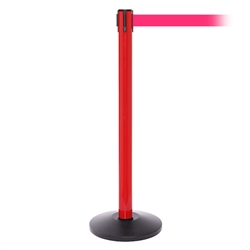 SafetyPro 250, Red, Barrier with 11' Fluorescent Pink Belt