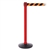 SafetyPro 250, Red, Barrier with 11' Orange/Black Diagonal Belt
