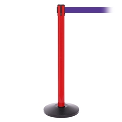 SafetyPro 250, Red, Barrier with 11' Purple Belt