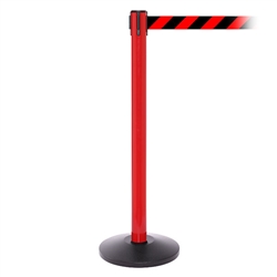 SafetyPro 250, Red, Barrier with 11' Red/Black Diagonal Belt