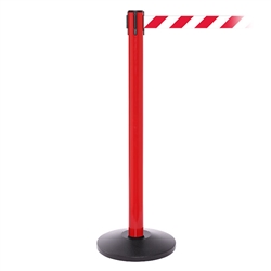 SafetyPro 250, Red, Barrier with 11' Red/White Diagonal Belt