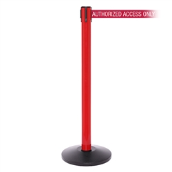 SafetyPro 250, Red, Barrier with 11' AUTHORIZED ACCESS ONLY - RED Belt