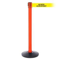 SafetyPro 250 Xtra, Orange, Barrier with 3" wide 11' ACCES INTERDIT Belt