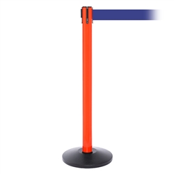 SafetyPro 250 Xtra, Orange, Barrier with 3" wide 11' Blue Belt