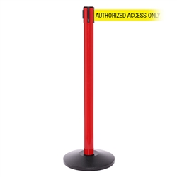 SafetyPro 250 Xtra, Red, Barrier with 3" wide 11' AUTHORIZED ACCESS ONLY Belt