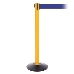 SafetyPro 250 Xtra, Yellow, Barrier with 3" wide 11' Blue Belt