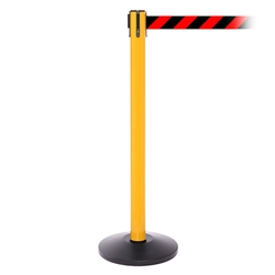 SafetyPro 250, Yellow, Barrier with 11' Red/Black Diagonal Belt