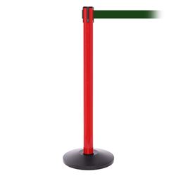 SafetyPro 300, Red, Barrier with 16' Dark Green Belt