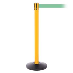 SafetyPro 300, Yellow, Barrier with 16' Light Green Belt