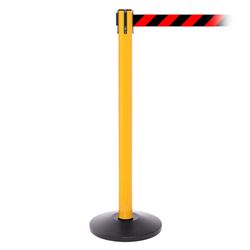 SafetyPro 300, Yellow, Barrier with 16' Red/Black Diagonal Belt