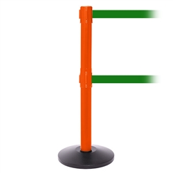 SafetyPro 250 Twin, Orange, Barrier with double 11' Green Belt