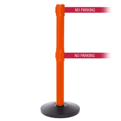 SafetyPro 250 Twin, Orange, Barrier with double 11' NO PARKING Belt