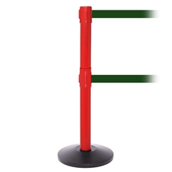 SafetyPro 250 Twin, Red, Barrier with double 11' Dark Green Belt
