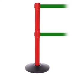 SafetyPro 250 Twin, Red, Barrier with double 11' Green Belt