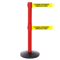 SafetyPro 250 Twin Xtra, Red, Barrier with double 3" wide 11' LIMPIEZA EN CURSO Belt