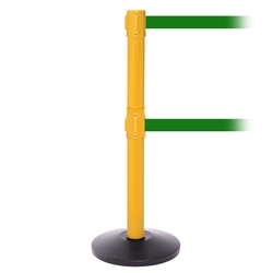 SafetyPro 250 Twin, Yellow, Barrier with double 11' Green Belt