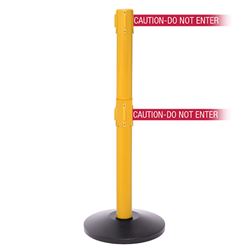 SafetyPro 300 Twin, Yellow, Barrier with double 16' CAUTION-DO NOT ENTER - RED Belt