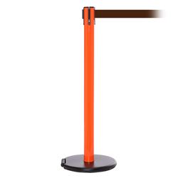 RollerSafety 250, Orange, Barrier with 11' Brown Belt