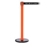 RollerSafety 250, Orange, Barrier with 11' THIS LINE IS CLOSED Belt