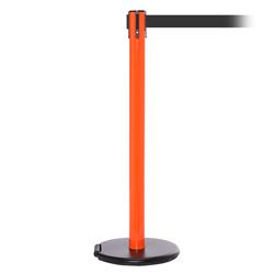 RollerSafety 250, Orange, Barrier with 11' Dark Gray Belt