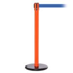 RollerSafety 250, Orange, Barrier with 11' Light Blue Belt