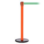 RollerSafety 250, Orange, Barrier with 11' Light Green Belt