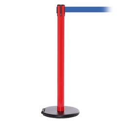 RollerSafety 250, Red, Barrier with 11' Light Blue Belt