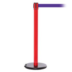 RollerSafety 250, Red, Barrier with 11' Purple Belt