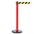 RollerSafety 250, Red, Barrier with 11' Yellow/Black Diagonal Belt