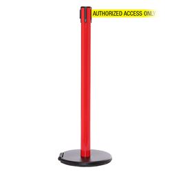 RollerSafety 250, Red, Barrier with 11' AUTHORIZED ACCESS ONLY Belt