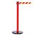 RollerSafety 250, Red, Barrier with 11' Magenta/Yellow Diagonal Belt