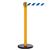 RollerSafety 250, Yellow, Barrier with 11' Blue/White Diagonal Belt