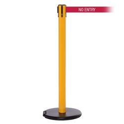 RollerSafety 250, Yellow, Barrier with 11' NO ENTRY Belt