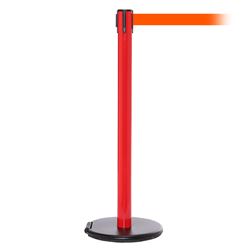 RollerSafety 300, Red, Barrier with 16' Fluorescent Orange Belt