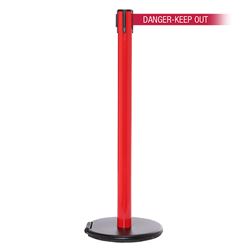 RollerSafety 300, Red, Barrier with 16' DANGER-KEEP OUT - RED Belt