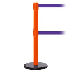 RollerSafety 250 Twin, Orange, Barrier with double 11' Purple Belt