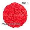 Chainboss RED Plastic Safety 2" Chain UV Resistant - 100ft box