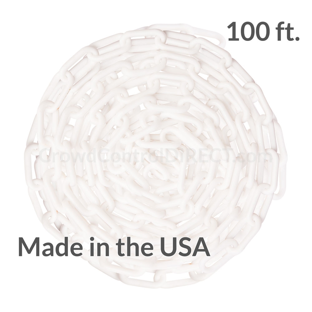 US Weight Sun Shield White Plastic Chain by Us,2 U2351WHT
