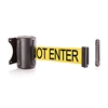 US Weigth Black wall mount & 8' "Caution - Do Not Enter" belt