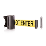 US Weigth Black wall mount & 8' "Caution - Do Not Enter" belt