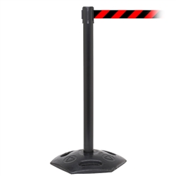 WeatherMaster 250, Black, Barrier with 11' Red/Black Diagonal Belt