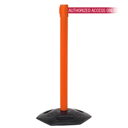 WeatherMaster 250, Orange, Barrier with 11' AUTHORIZED ACCESS ONLY - RED Belt