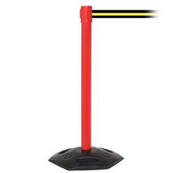 WeatherMaster 250, Red, Barrier with 11' Black/Yellow Stripe Belt