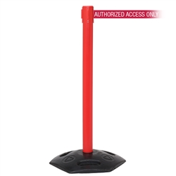 WeatherMaster 250, Red, Barrier with 11' AUTHORIZED ACCESS ONLY - RED Belt