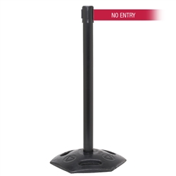 WeatherMaster 250 Xtra, Black, Barrier with 3" wide 11' NO ENTRY Belt