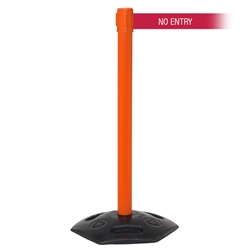 WeatherMaster 250 Xtra, Orange, Barrier with 3" wide 11' NO ENTRY Belt