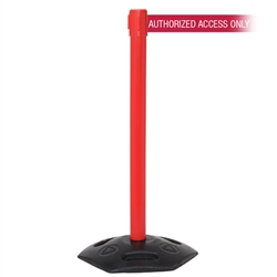 WeatherMaster 250 Xtra, Red, Barrier with 3" wide 11' AUTHORIZED ACCESS ONLY - RED Belt